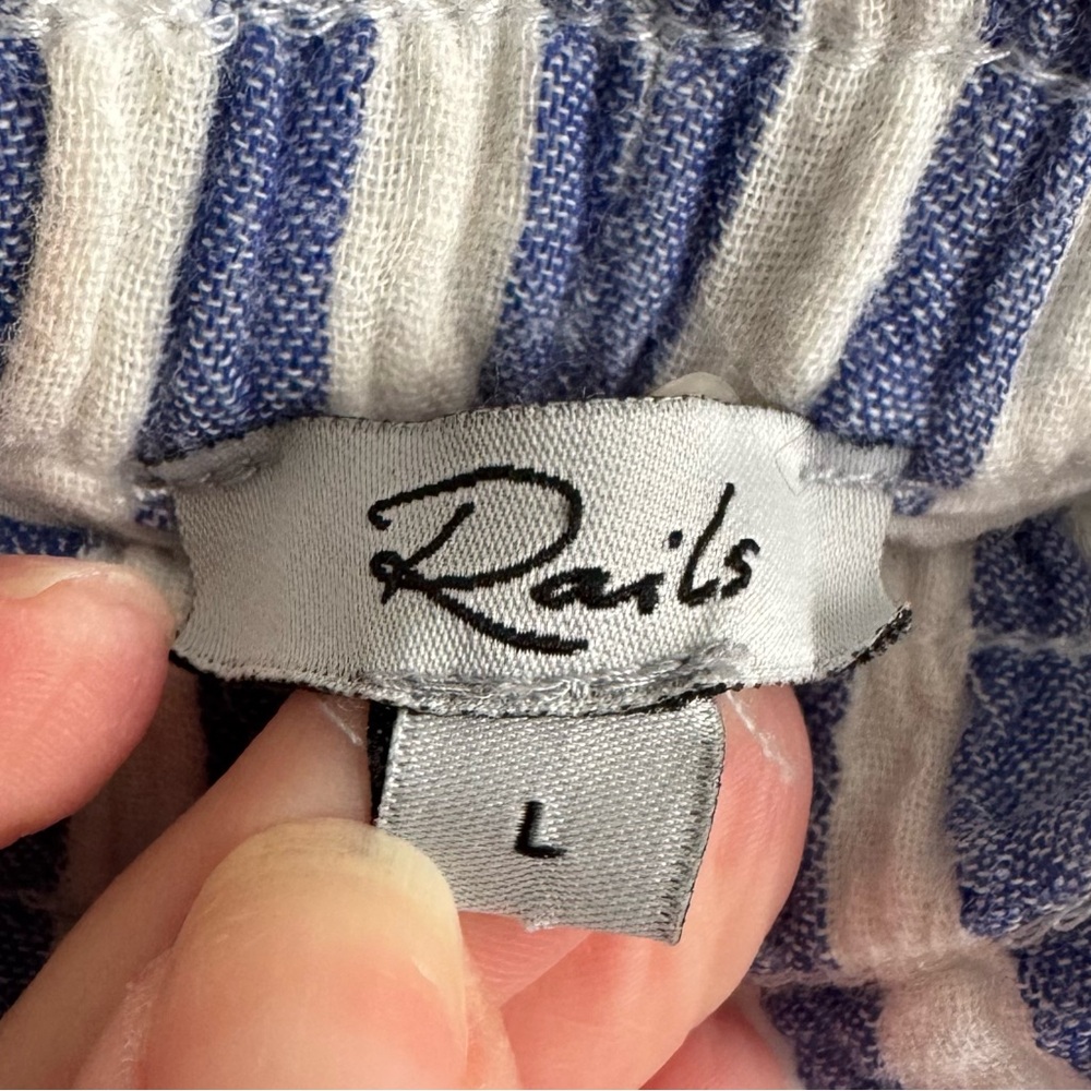 Rails Leighton Blue and White Striped Relaxed Women’s Shorts - Picture 5 of 6